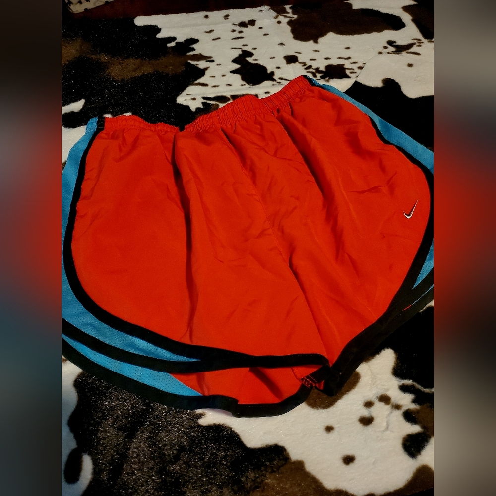 Nike Red and Blue Athletic Shorts